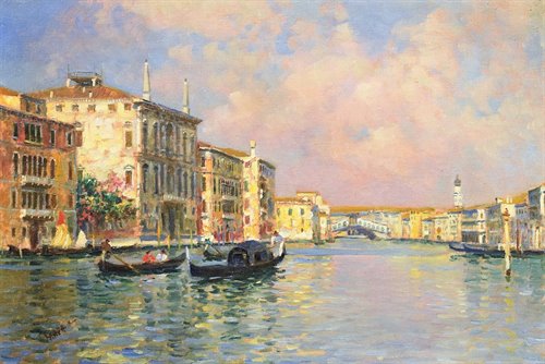 Venise, Grand Canal et pont du Rialto